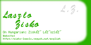 laszlo zisko business card